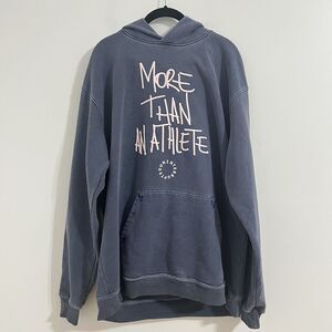 Uninterrupted More Than Athlete Pullover Hoodie Size 2XL Blue Pink Logo Active